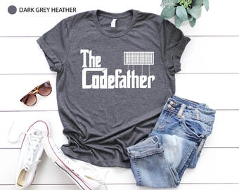 Code Father T-Shirt, Programmer Dad Tee