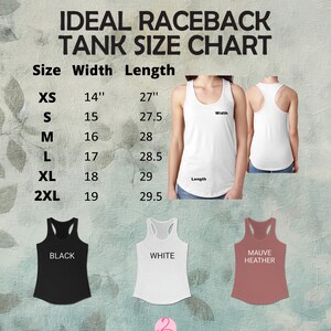 a women's tank top with measurements and measurements