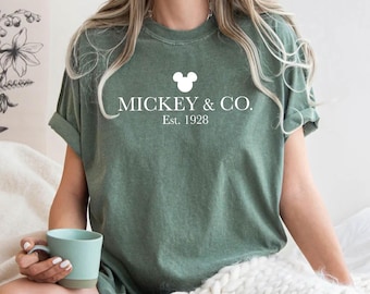 Comfort Colors® Mickey & Co T Shirt,Mickey and Co. est. 1928 Shirt,Mickey And Friends Shirt,Disney Vacation Sweatshirt,Disney Trip Shirt