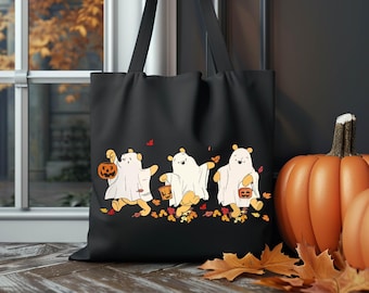 Halloween Winnie The Pooh Tote Bag,Disney Halloween Tote Bag,Halloween Gift,Disney Vacation Trip,Disneyworld Tote,Fall Tote Bag