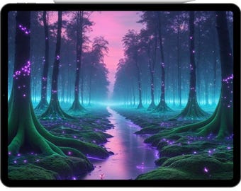 Bioluminescent Forest Loop: Neon Alien Trees, Glowing Mist (AI Video Prompt)