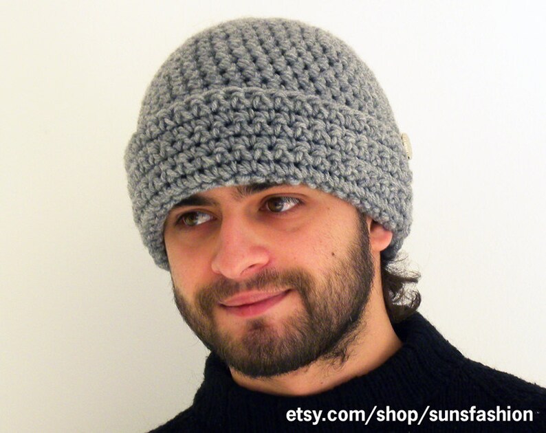 Boyfriend Gift Hat Crochet Slouch Mens Convertible Helmet Hat - Etsy