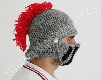 Winter Hats Game of thrones Boyfriend gift Winter hat Knight Helmet Mens hat gift  Crochet bike mask Winter Knit Cap, Mens Knitted Beanie