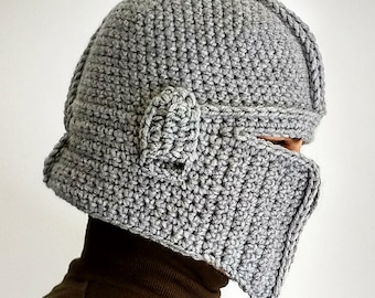 Mandolorian Helmet Star Wars inspired crochet hat mask Long Beanie winter men women boy unisex gift