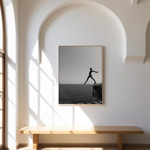 Antibes Statue Poster | French Riviera Artistic Poster | Minimalist Wall Decor | Modern Art Gift | Premium French Printing
