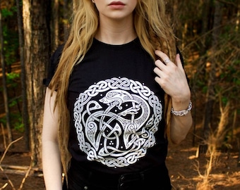 Faoilleach ~ Organic Fair Wear certified t-shirt  (Viking clothing/Celtic clothing/Norse clothing/Knotwork/Norse mythology/Pagan clothes)