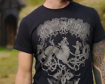 The Binding of Fenrir T-Shirt ~ Organic Norse Viking Art Clothing