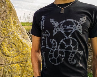 Brandsbutt ~ t-shirt (Pictish t-shirt/Celtic t-shirt/Celtic clothing/Celtic clothes/Pictish clothes/Pictish art/Scotland/Ogham stone)