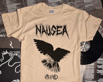 READY TO SHIP - Nausea - Dove ~ t-shirt size xL