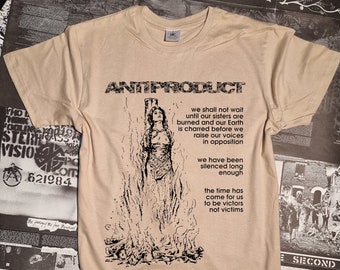 Antiproduct ~ t-shirt (Punk clothes/Punk clothing/Crust t- shirt/Metal/Anarchism/Feminism/Enviromentalism/Political)