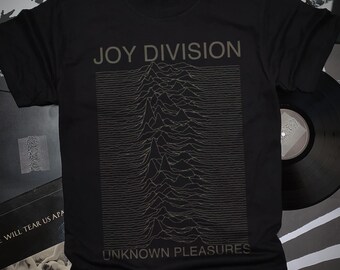 Joy Division Unknown Pleasures dark discharge ink Organic Fair Wear  certified t-shirt - Main Image