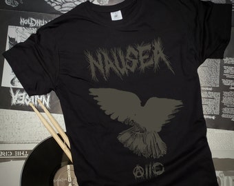 Nausea - Dove ~ dark discharge ink t-shirt (Crust Punk/Crust t-shirt/Punk clothes/Punk clothing/Punk t-shirt/Metal/Anti civ)