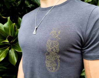 Skråmsta Runestone T-Shirt ~ Organic Viking Norse Art Tee