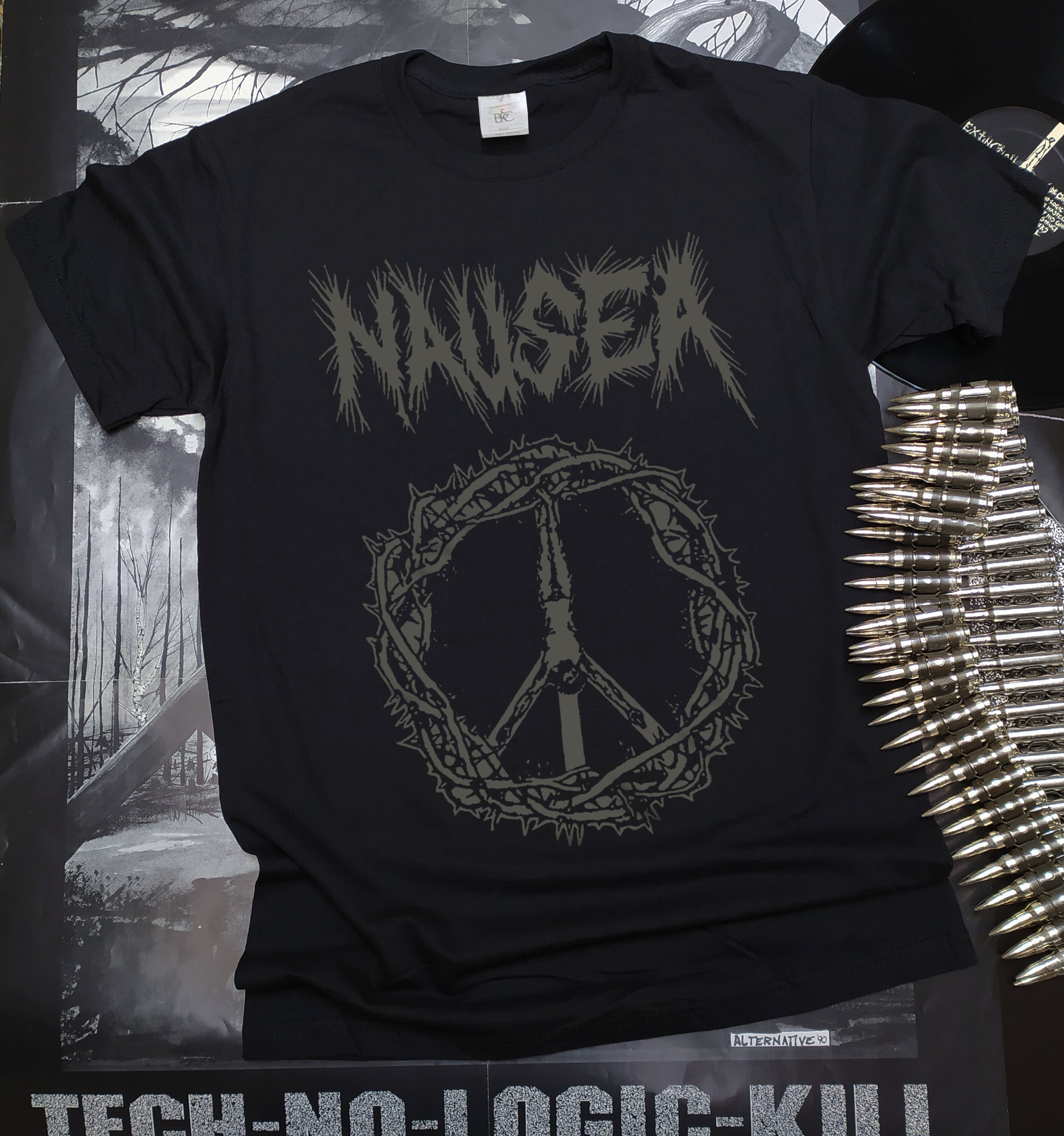 Axegrinder ~ Dark Discharge Ink ~ Organic Fair Wear