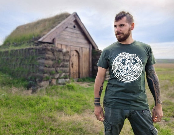 Ouroboros camiseta ropa vikinga ropa celta camiseta vikinga