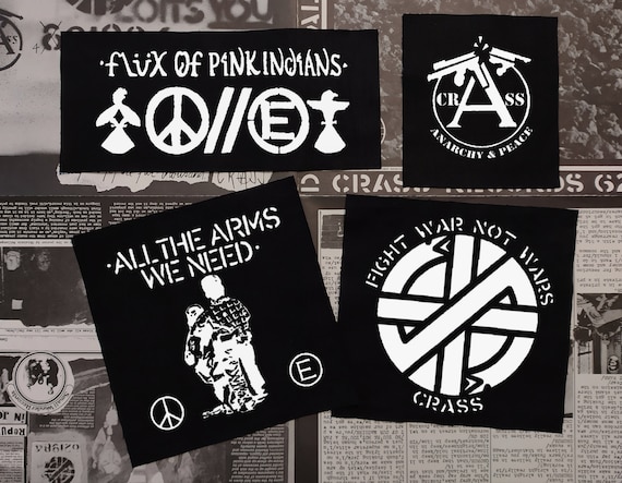 14pc Punks Not Dead Patch Set | Dead Kennedys | Misfits | The Vandals |  Anarchy | AFI | SUBHUMANZ | Metal Skull | Small Embroidered Band Patches -  by