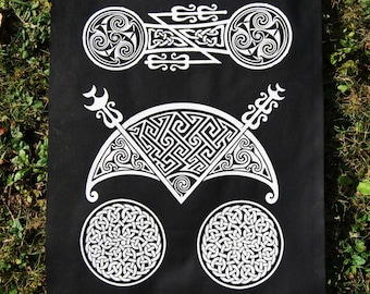 Hilton of Cadboll Backpatch ~ Pictish Stone, Celtic art