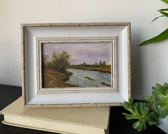 Pintura a óleo de paisagem original