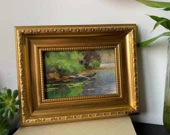 Pintura a óleo de paisagem original