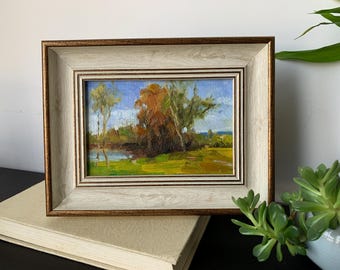 Pintura a óleo original de paisagem