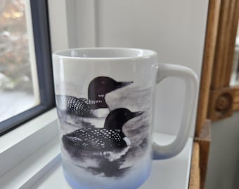 Vintage Otagiri Japan Kaffeetasse mit Eisbären | Geschenk für Vogelliebhaber