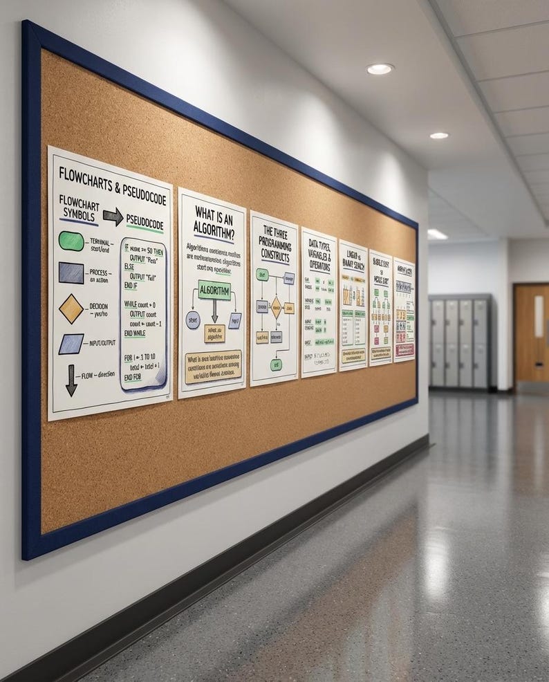 GCSE Computer Science Posters | Algorithms, Programming, Revision Wall ...