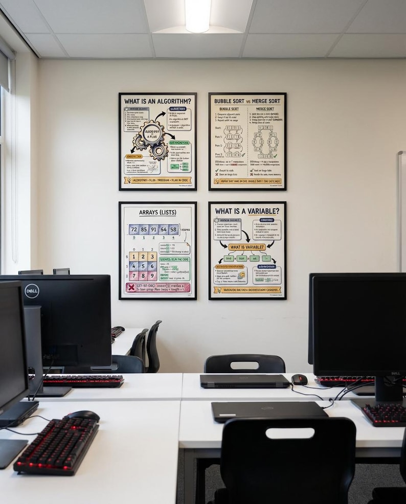 GCSE Computer Science Posters | Algorithms, Programming, Revision Wall ...