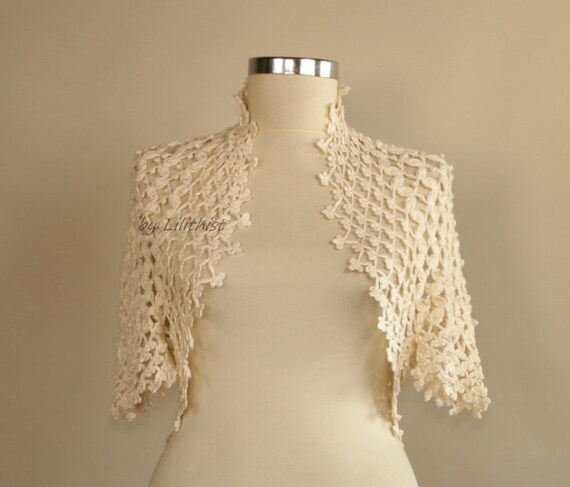 Peach shrug bolero deals