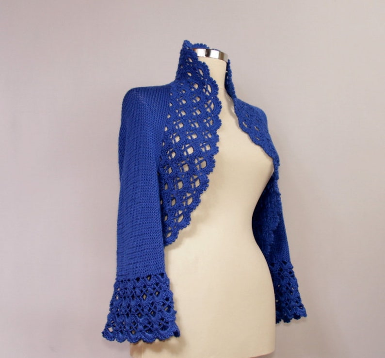 Hand Knitted Shrug Sweater Bolero Shrug Lilac Knit & Etsy