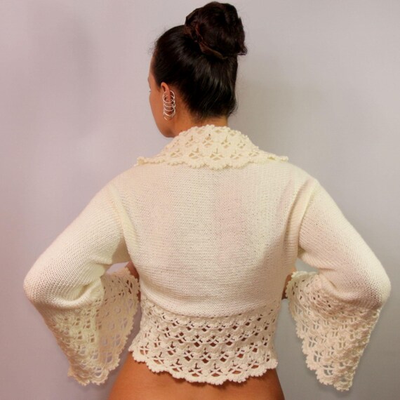 Hochzeit Braut Shrug, Bolero Jacke Elfenbein, Shrug Pullover