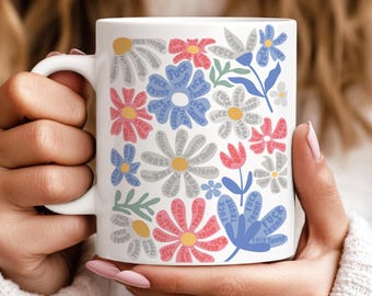 Subtle Anti-Trump Flowers Mug, F*ck Donald Trump Coffee Cup, Anti-Maga Not My President, Gift for Democrat, Feminist Mug, FDT Merch