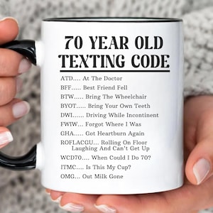 Funny 70th Birthday Gift, 70 Years Birthday Gift, 70 Years Funny Gift, 1955 Born Gift, 70 Birthday Mug gift, Grandpa Grandma Funny Gift
