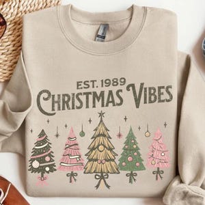 Coquette Christmas Sweatshirt, Christmas Tree Sweatshirt, Coquette Christmas Tree Shirt, Xmas Tree Sweatshirt, Xmas tree shirt Holiday Shirt