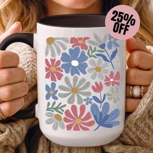 Subtle Anti-Trump Flowers Mug, F*ck Donald Trump Coffee Cup, Anti-Maga Not My President, Gift for Democrat, Feminist Mug, FDT Merch