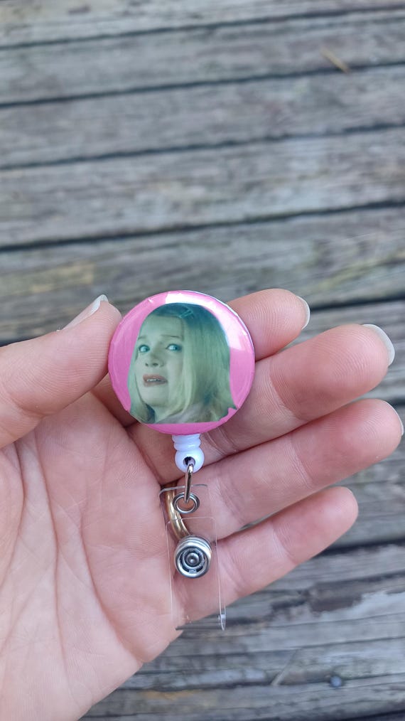 White Chicks Movie Themed Badge Reel-Side Eye Judging Badge-I Need You Scene-Acrylic Badge Reel-Adult Humor-Funny-Disgusted Face Badge Reel