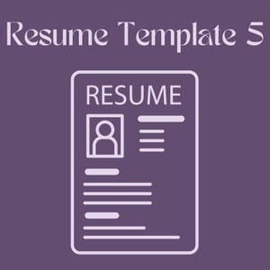 Actor Resume Template #5