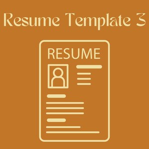 Acting Resume Template #3