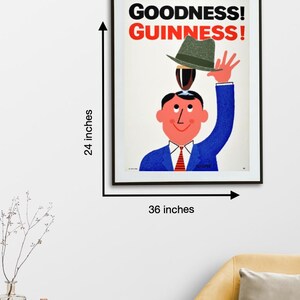 Digital "Goodness Hat Irish Stout" Vintage Guinness Advertising Poster [Ready to Print Download] image 4