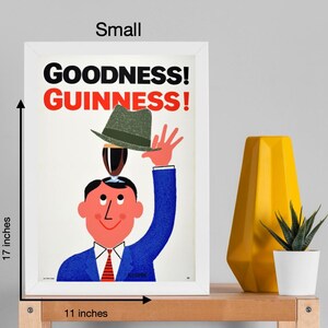 Digital "Goodness Hat Irish Stout" Vintage Guinness Advertising Poster [Ready to Print Download] image 2