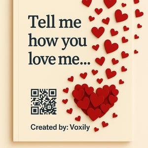 Love Voice Card Set – Anniversary Keepsake, Photo & QR Code (PDF)