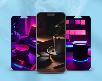 Fonds d'écran Lo-Fi Chill pour téléphone – Arrière-plans d'ambiance d'étude – Téléchargement numérique