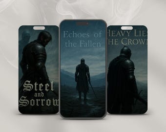 Battle-Souls of Silence – Fonds d'écran épiques médiévaux pour téléphone avec citations