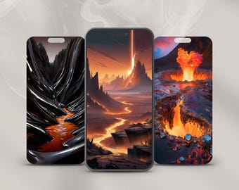 Liquid Chrome – Fonds d'écran de téléphone à flux métallique abstrait · Vol. je