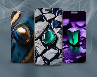Fonds d'écran Marble Drop pour téléphone – Texture élégante et esthétique – Pack 02