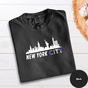 New York City Shirt, Trendy Gifts, Comfort Colors New York City Tee, NYC Landmarks T-shirt, Travel Shirt, East Coast Shirt, NYC Skyline Tee
