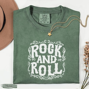 Comfort Colors® Vintage 80s Rock and Roll Shirt, 80s Rock Tee, Vintage Style Tshirt, Rock Tshirt, rock and roll gift, Vintage Music Tee