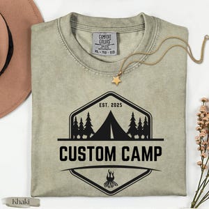 Chemise de camp personnalisée, T-shirt de campeur personnalisé, T-shirt de camping pour équipage, Chemise assortie au camp, Chemise de camp personnalisée, Chemise de camping pour voyage en famille