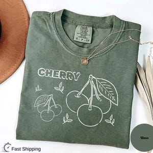 Vintage Cherry Shirt, Cherry Tee, Fruit tshirt, Summer Shirt, Food lover gift, Foodie, Cherry Lover Gift, Retro Cherry Shirt, Cherries Tee