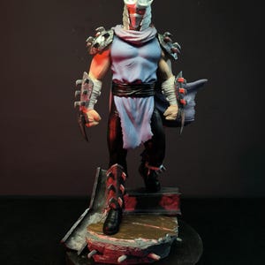 Shredder Figure – Teenage Mutant Ninja Turtles Villain – Handmade Painted Collectible Figurine – 3D Printed Statue