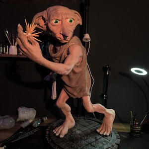 Custom 3D Printed Dobby Figure – Handcrafted, Collectible, Detailed & Painted Statue
